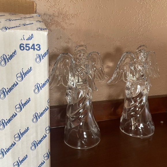 Princess House Angle Candle Holders - Picture 3 of 3